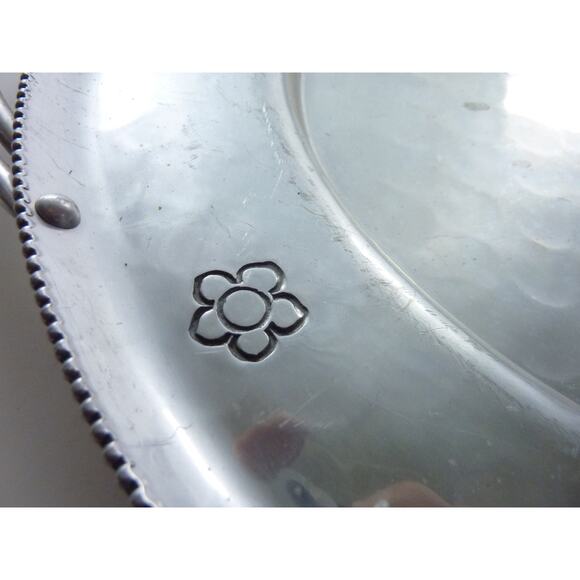 Vintage Floral Aluminum Serving Tray Coffee Bar Styling, Coffee Station Decor, - Picture 2 of 7